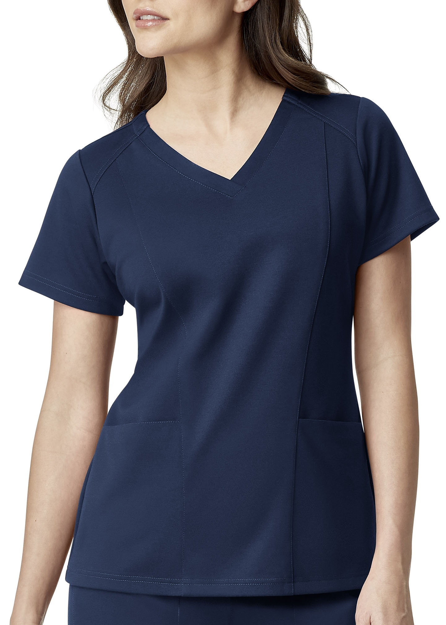 WonderWink Aero Ponte Knit V-Neck Scrub Top