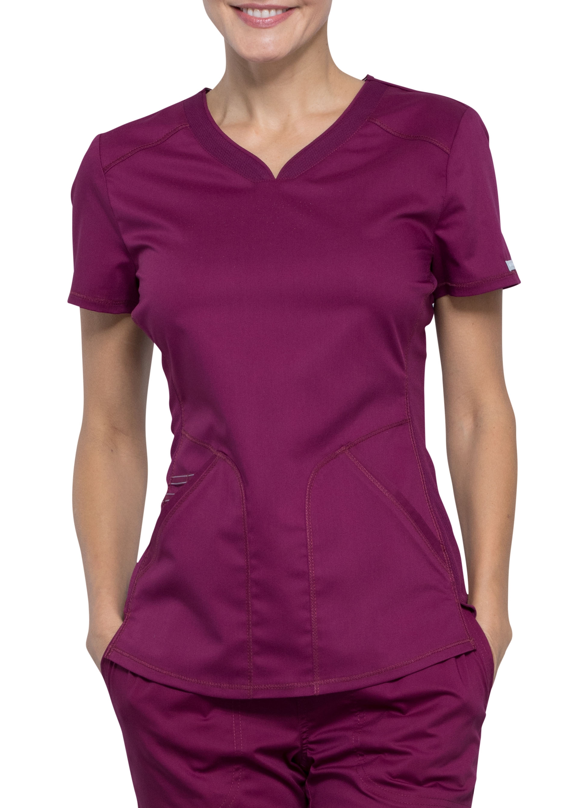 Cherokee Workwear Revolution Y-Neck Scrub Top