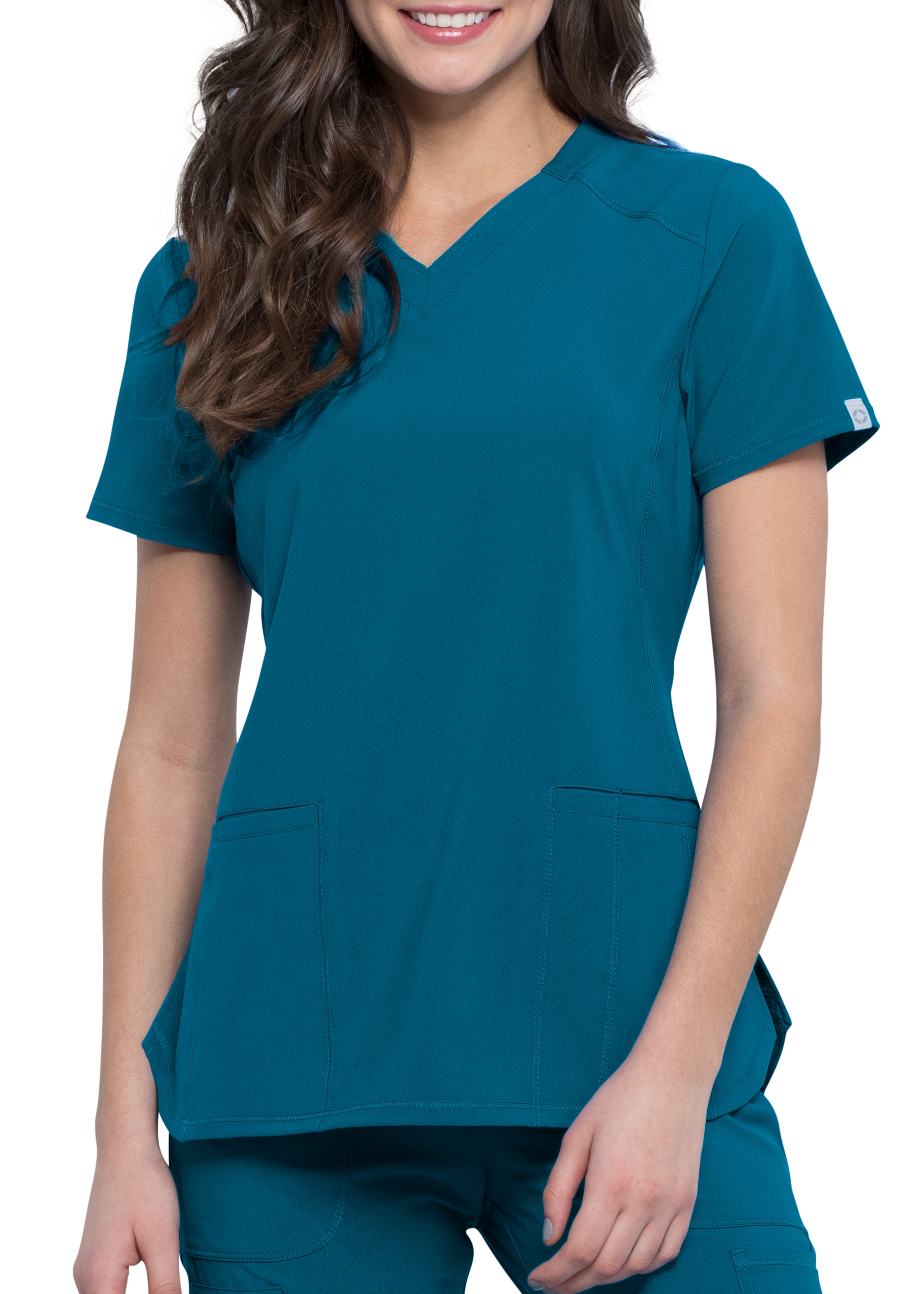 Infinity By Cherokee 2 Pocket V-Neck Scrub Top