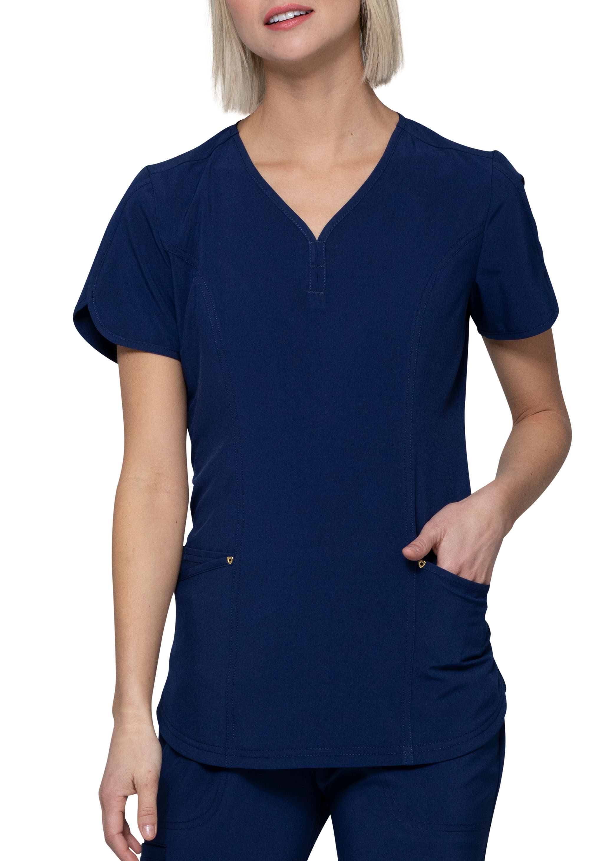 HeartSoul Love Always Graceful V-Neck Scrub Top