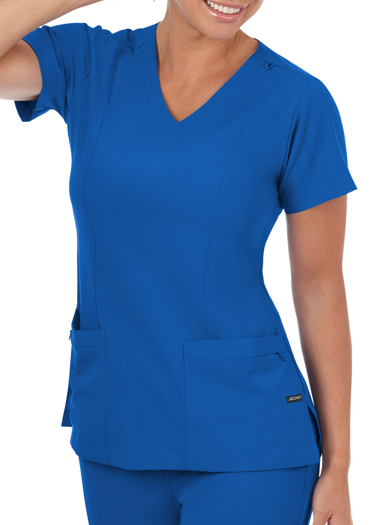 Jockey Classic 5 Pocket Mock Wrap Scrub Top