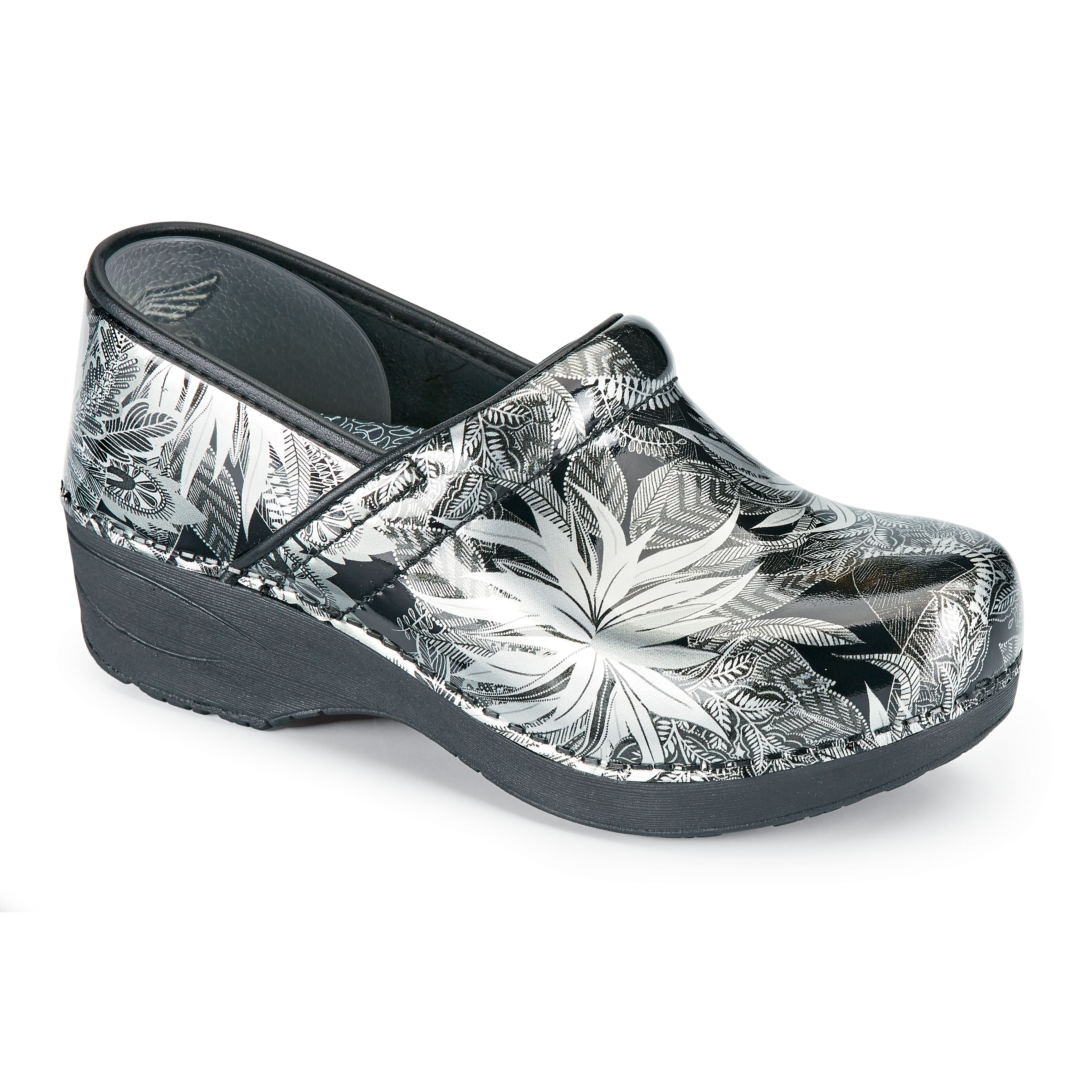 Dansko Pro XP 2.0 Jungle Metallic  Patent Nursing Clogs