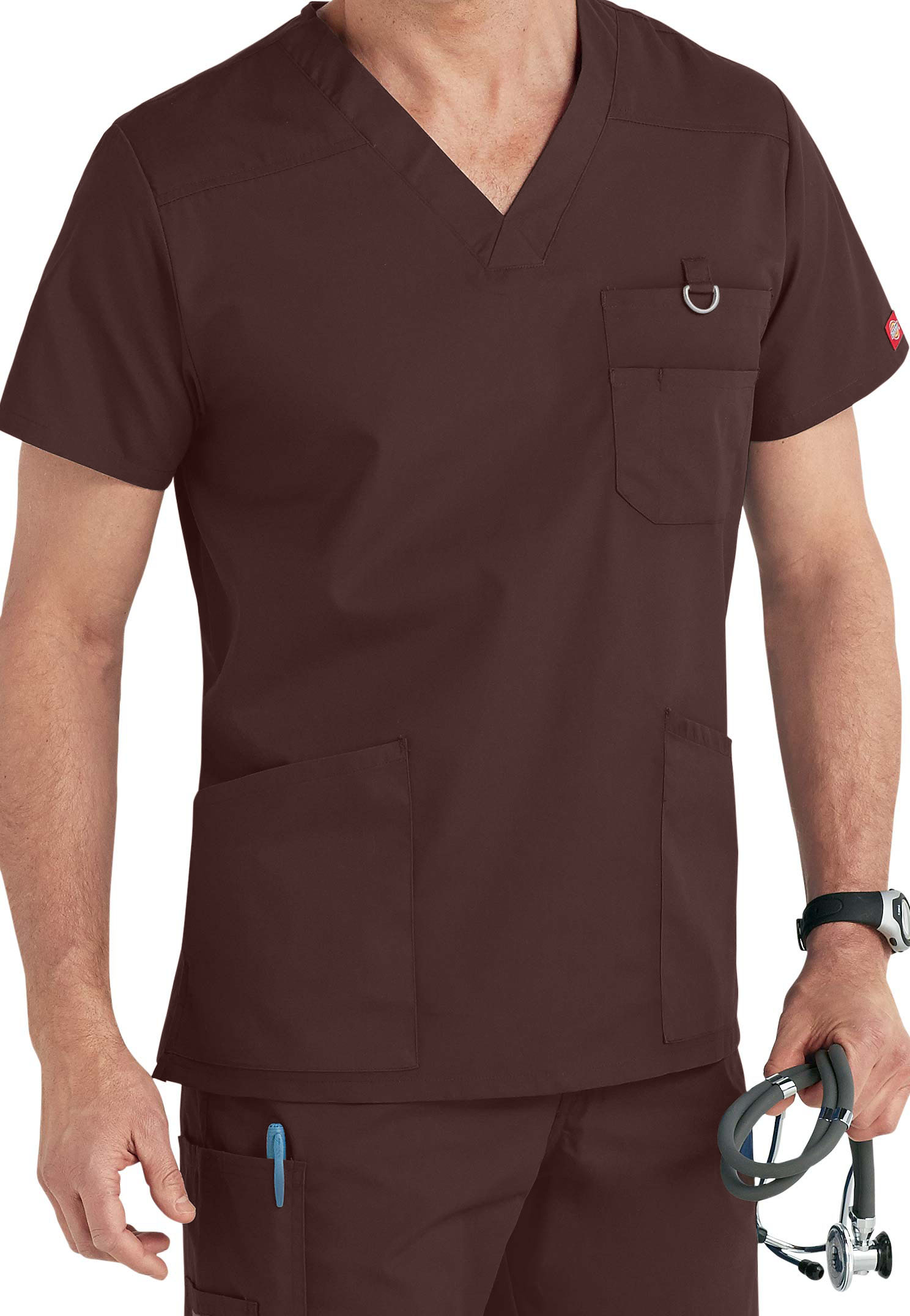 Dickies EDS Signature Men's V-Neck Scrub Top