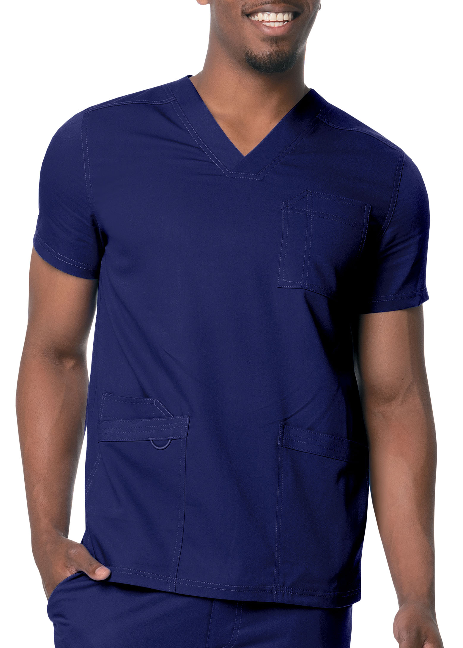 Urbane Men's 3 Pocket V-Neck Scrub Top 