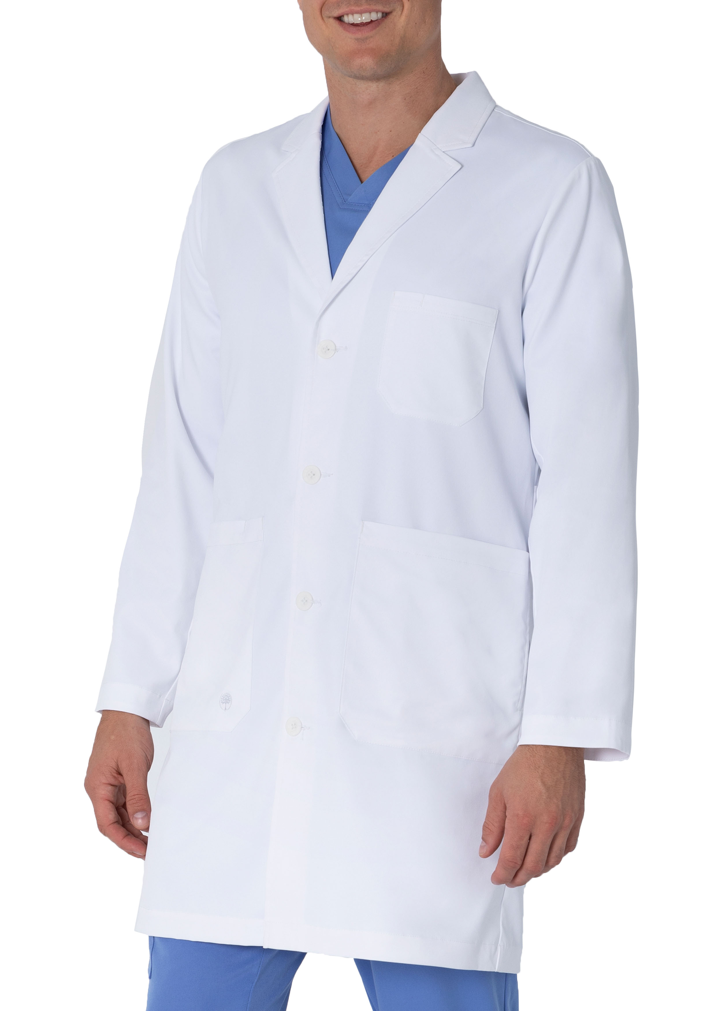 The White Coat The Minimalist Luke 38 Inch 5 Pocket Lab Coat