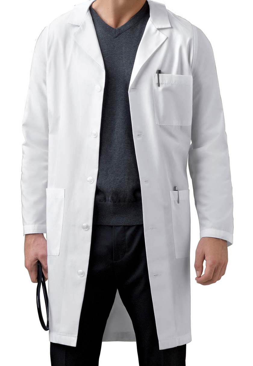 Med-Man Men's 40 Inch Back Belt Lab Coats