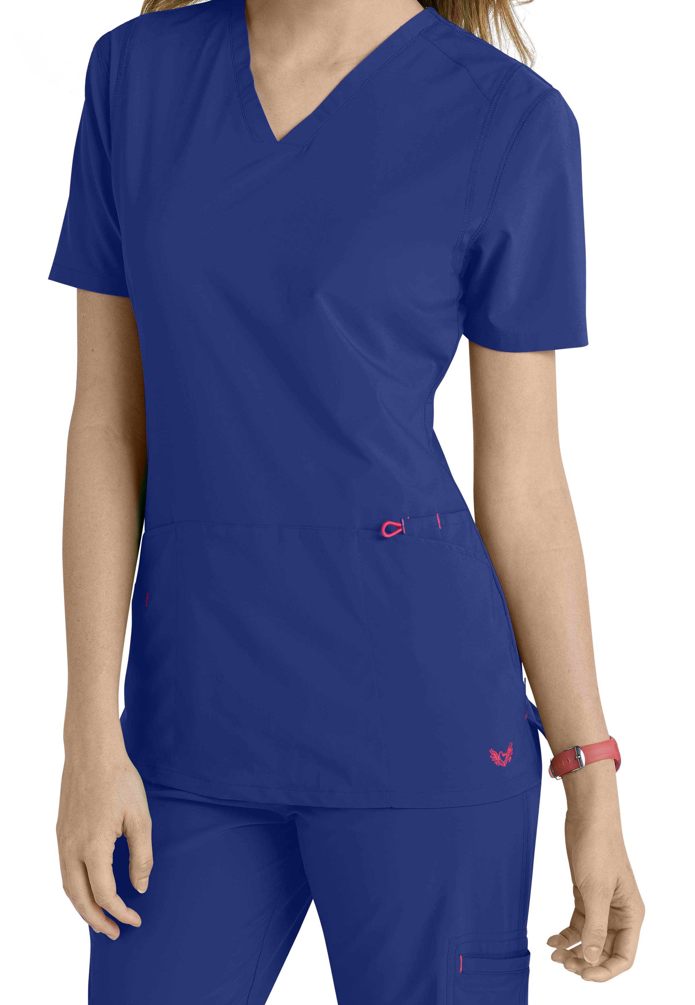 Smitten Magic Rock Goddess 5 Pocket V-Neck Scrub Top