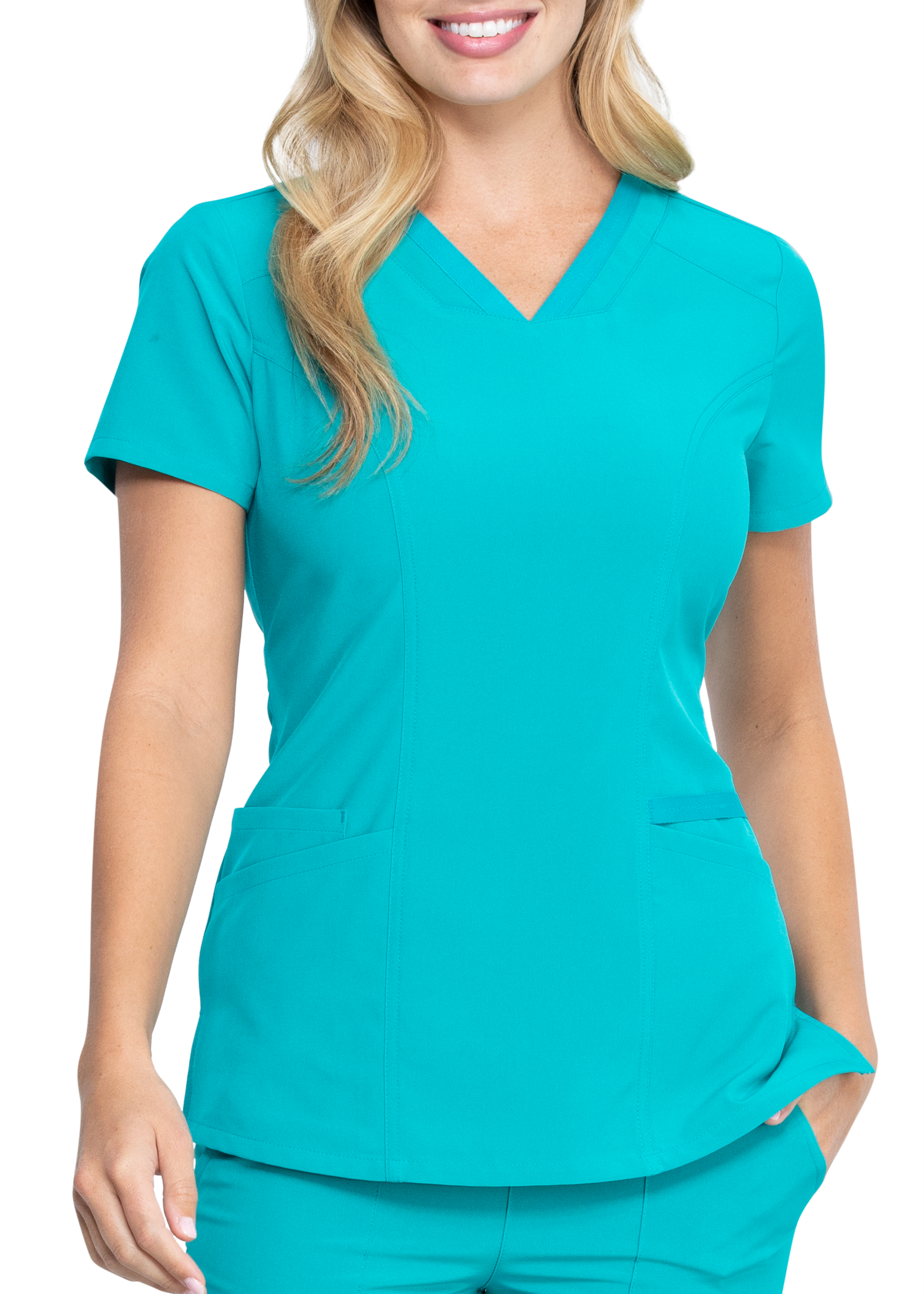 Dickies EDS Essentials V-Neck Scrub Top With Princess Seams