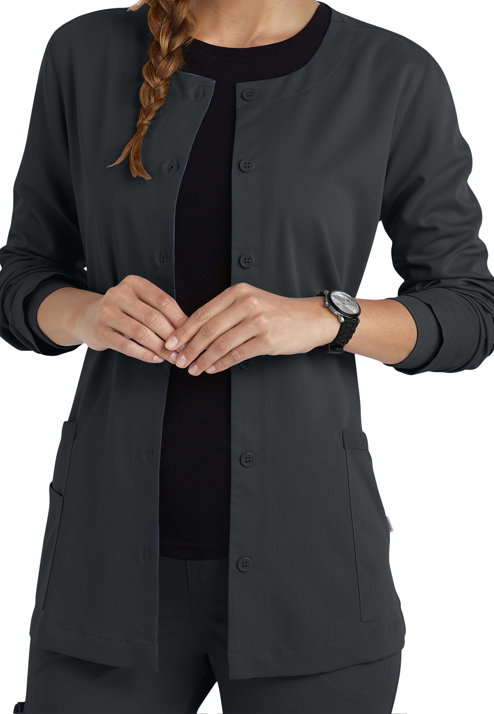 Urbane Ultimate Aubrey Button Front Scrub Jackets