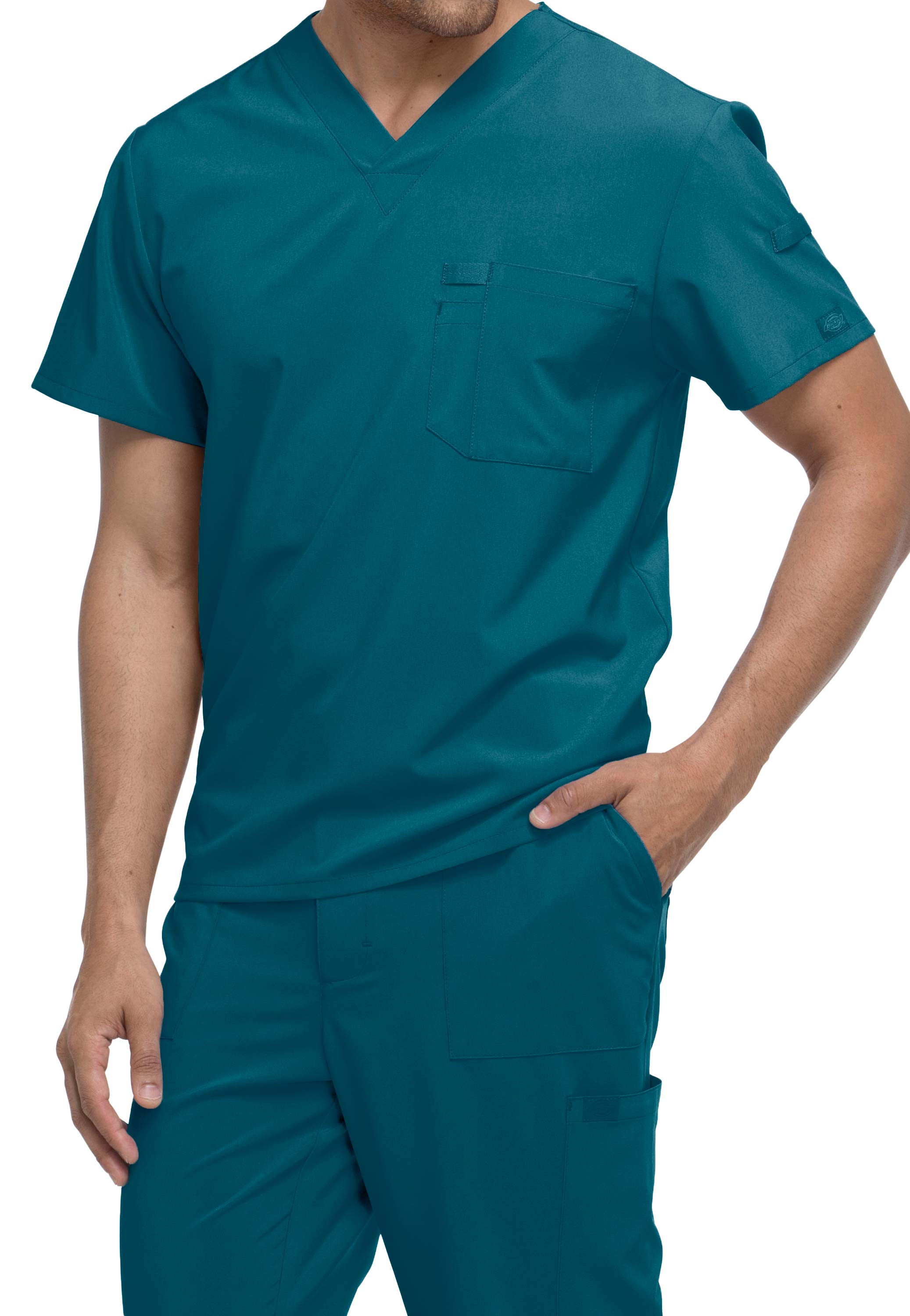 Dickies EDS Essentials 1 Pocket Men's V-Neck Scrub Top