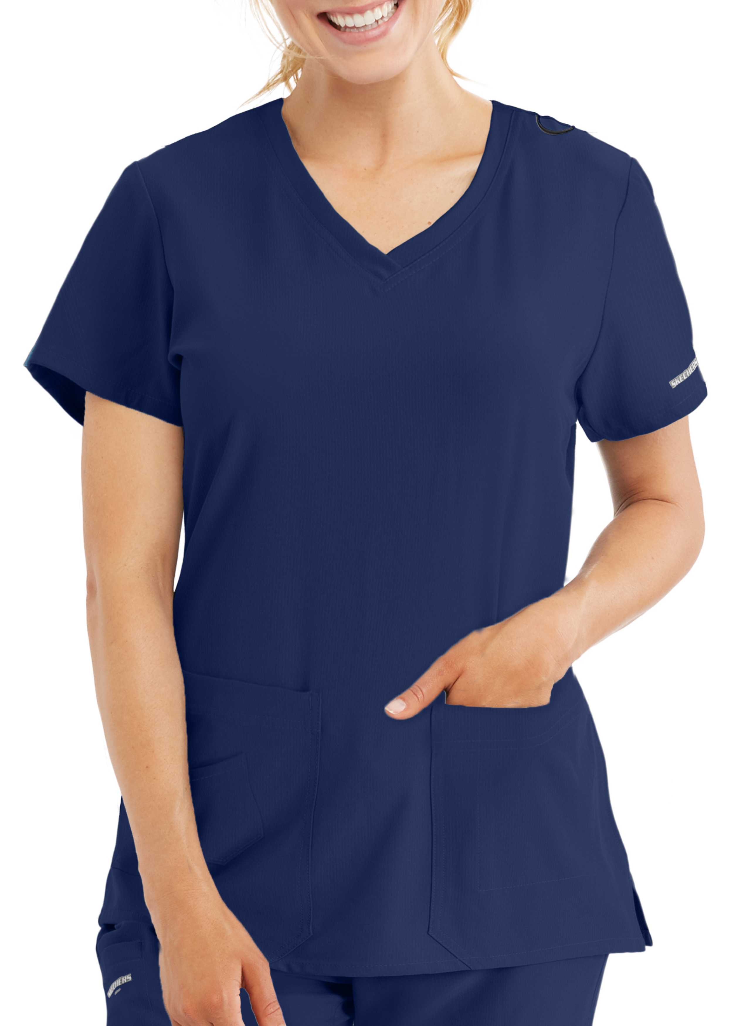 Skechers Focus 6 Pocket Crossover V-Neck Scrub Top