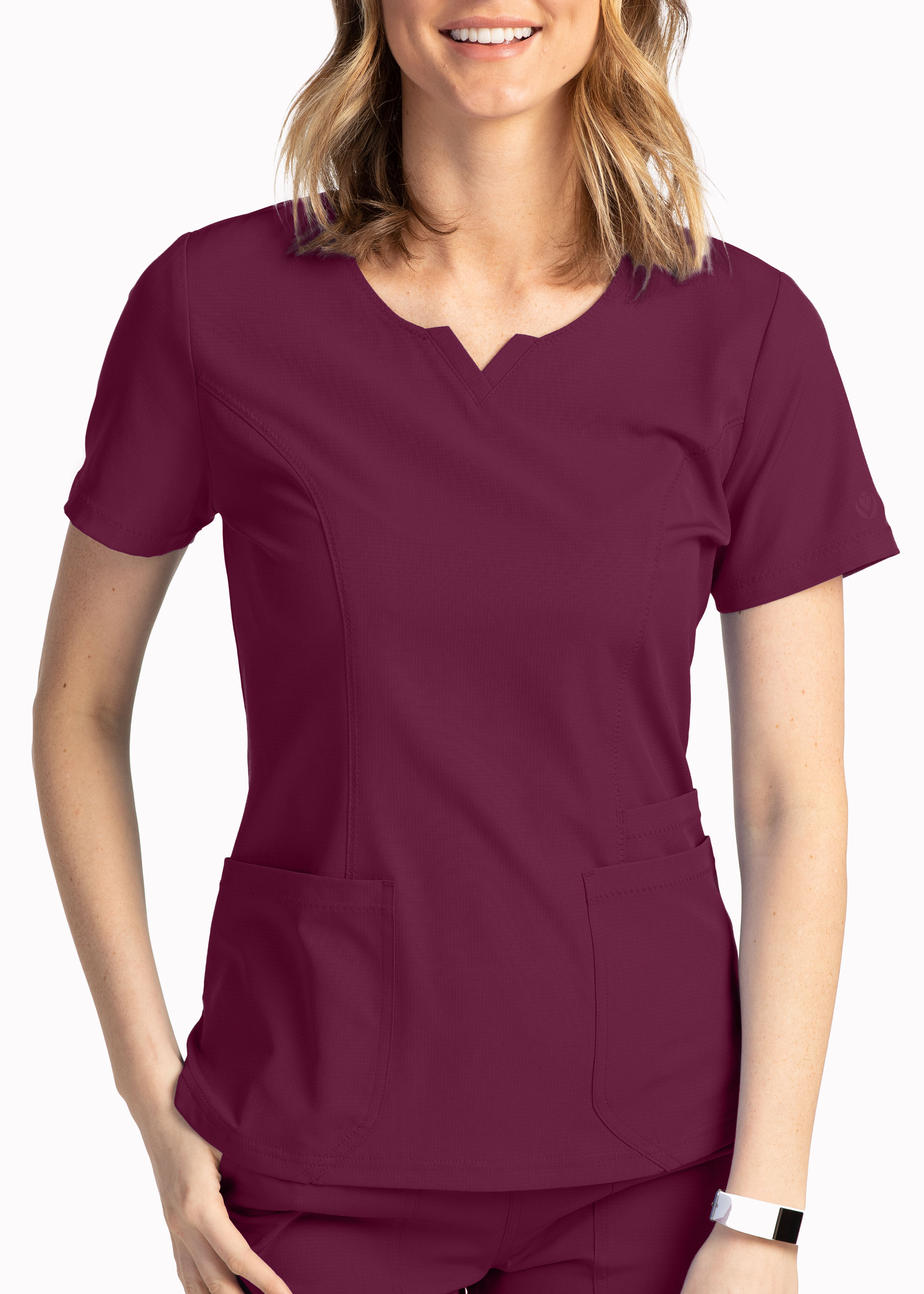 HeartSoul Double V-Neck Scrub Top