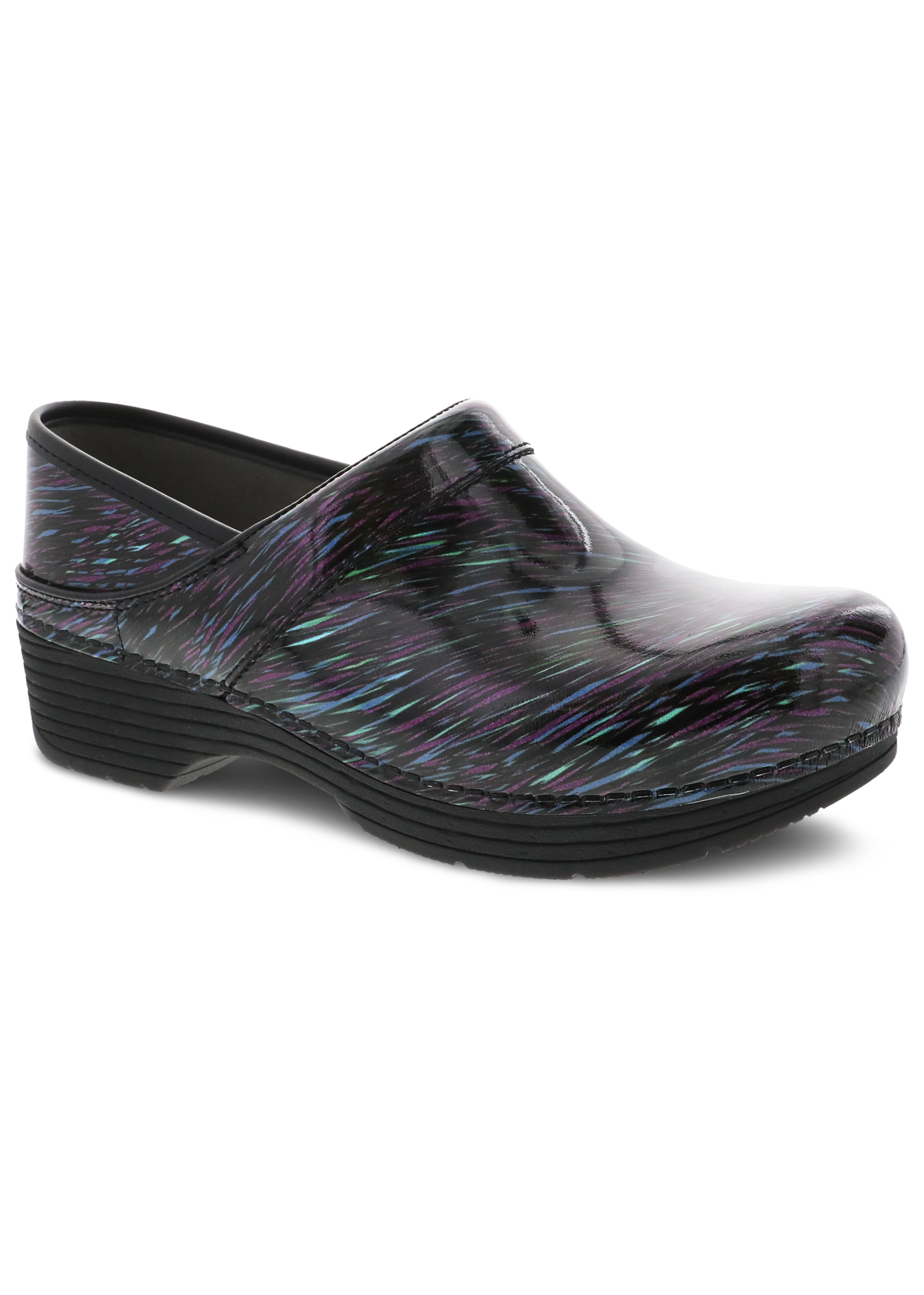 Dansko LT Pro Wavy Lines Patent Nursing Clogs