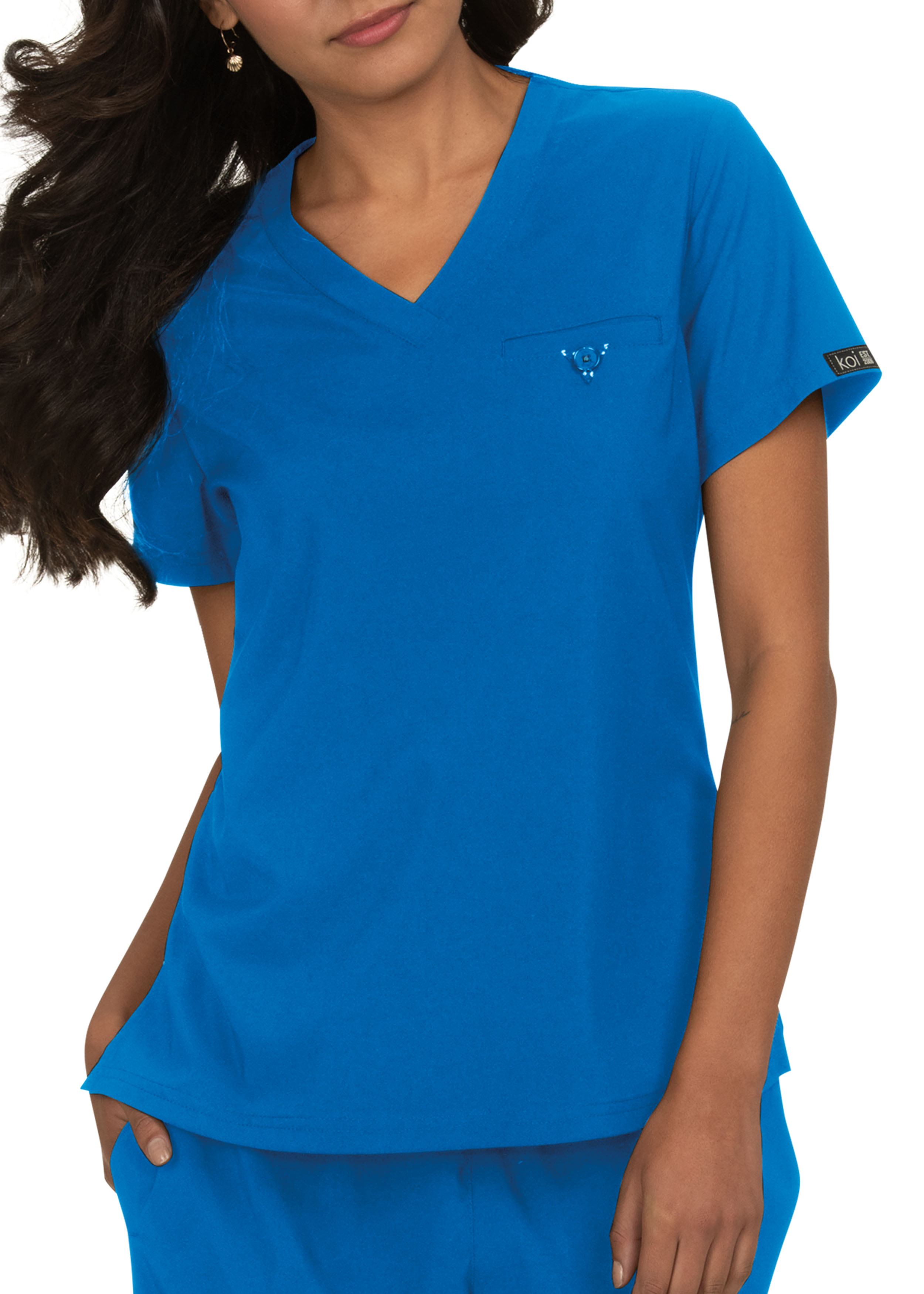 Koi Basics Kade 1 Pocket V-Neck Scrub Top