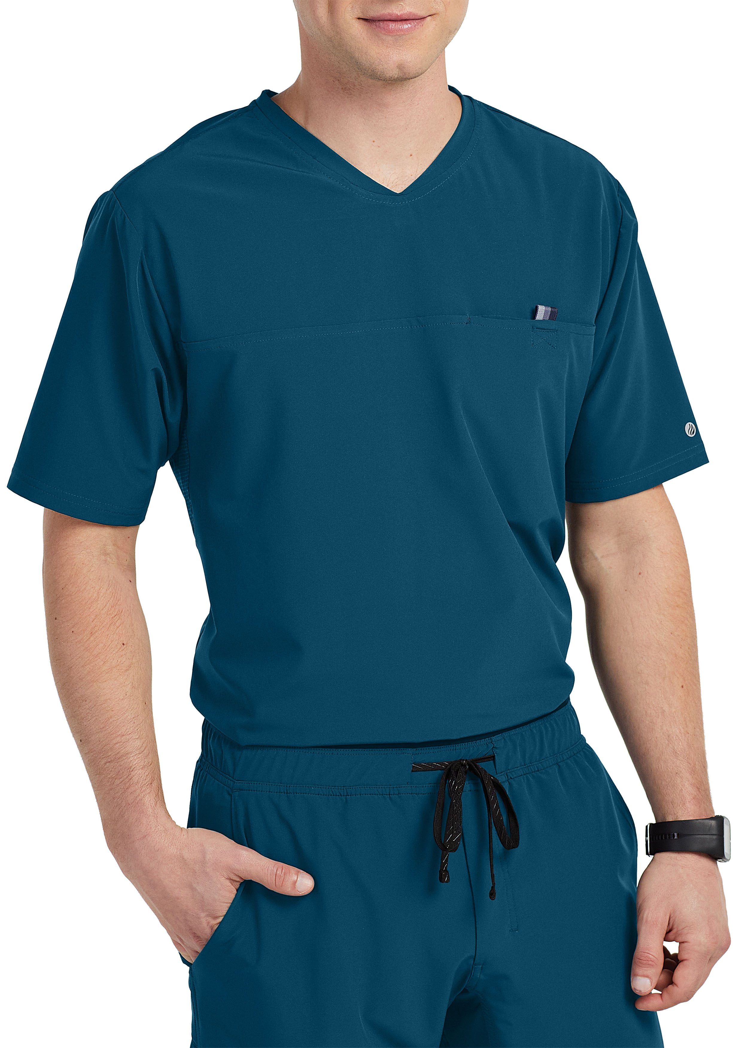 Barco One Wellness Men's Motion V-Neck Scrub Top