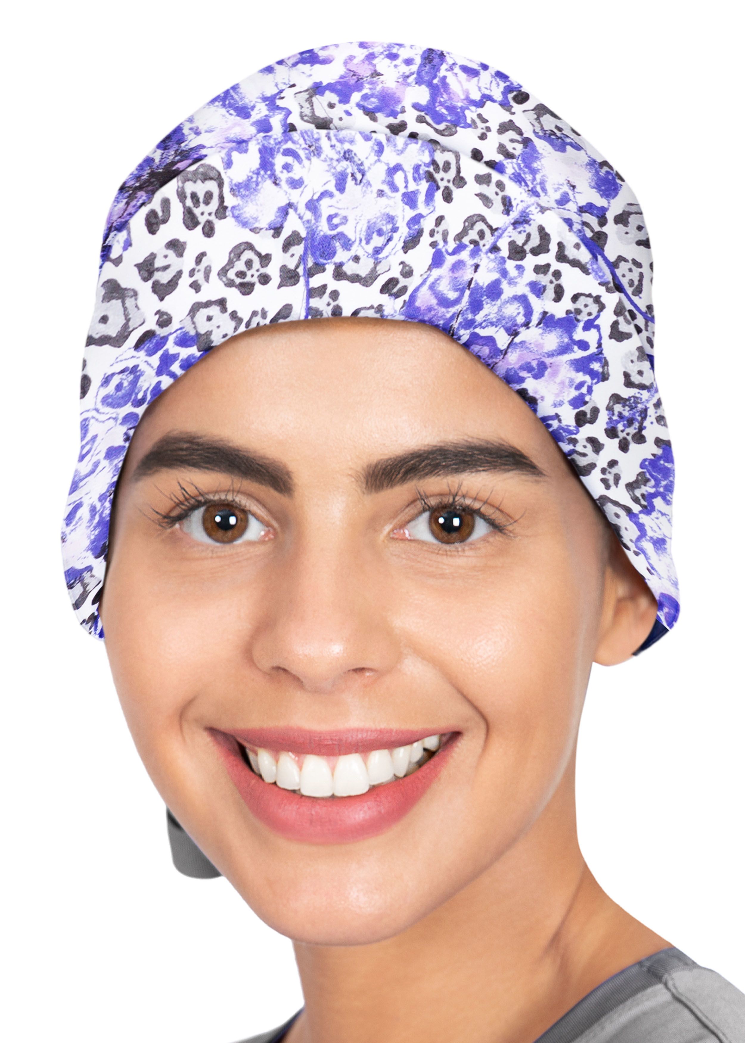 Healing Hands Sloan Wild Dandelion Bouffant Print Scrub Cap