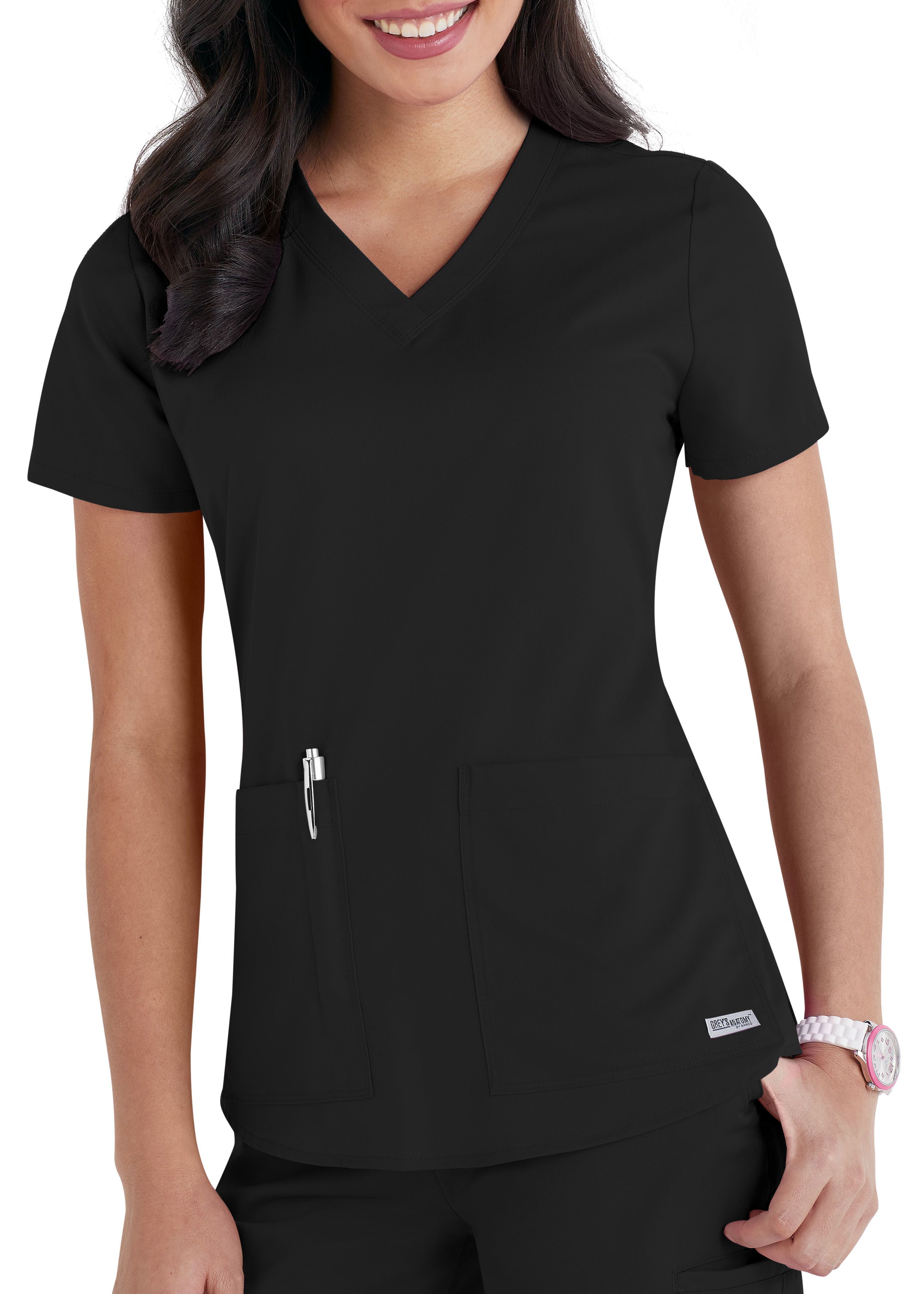 Grey's Anatomy 2 Pocket V-Neck Scrub Top