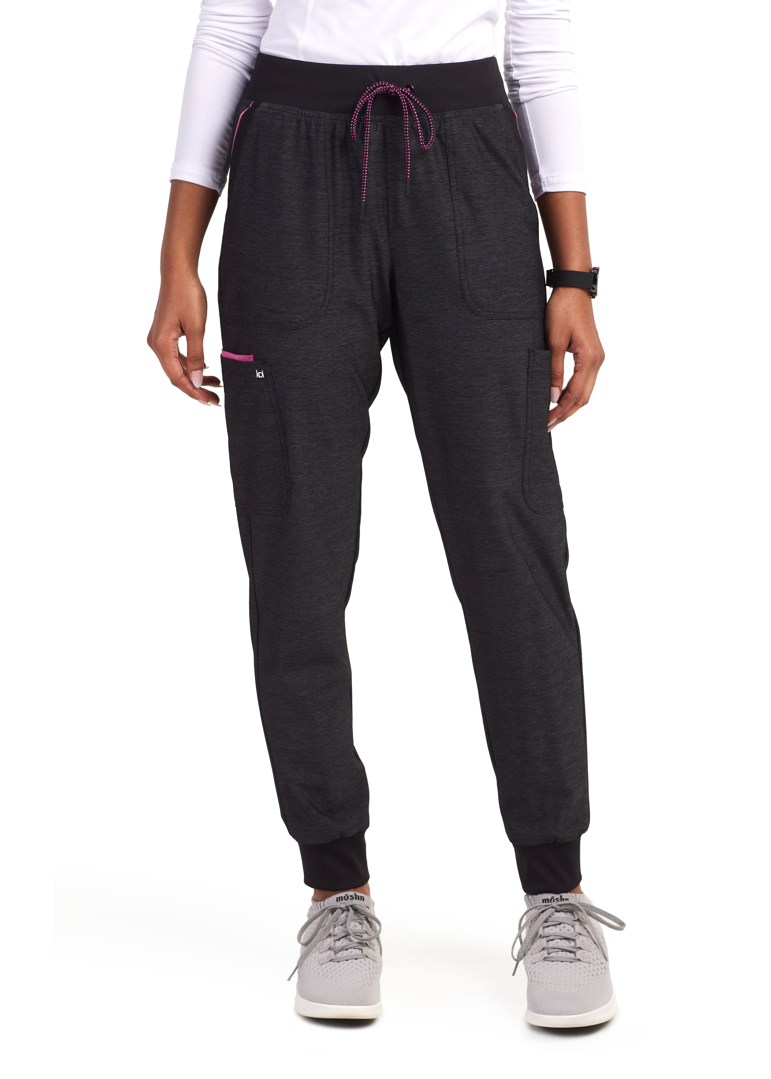 WonderWink Moto Pintuck Jogger Scrub Pants