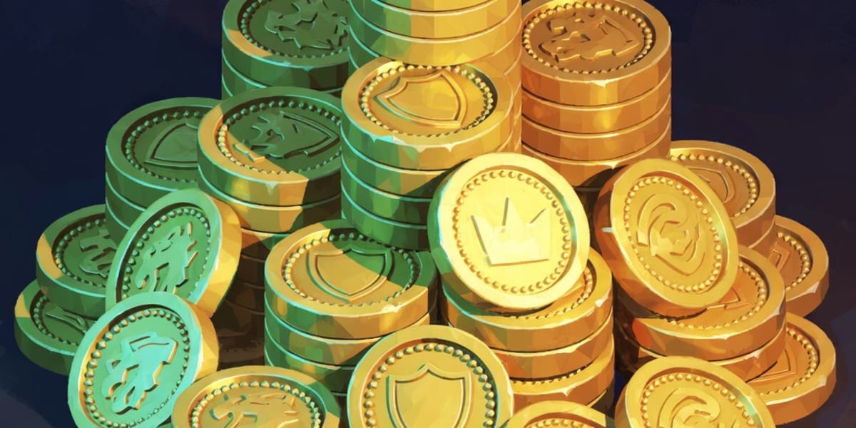 A pile of gold pieces