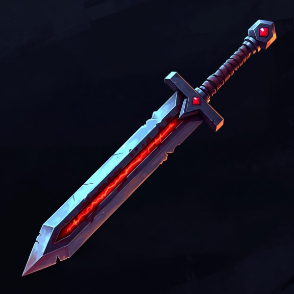 The Executioner's Blade, a dark and unusual longsword with an ominous presence