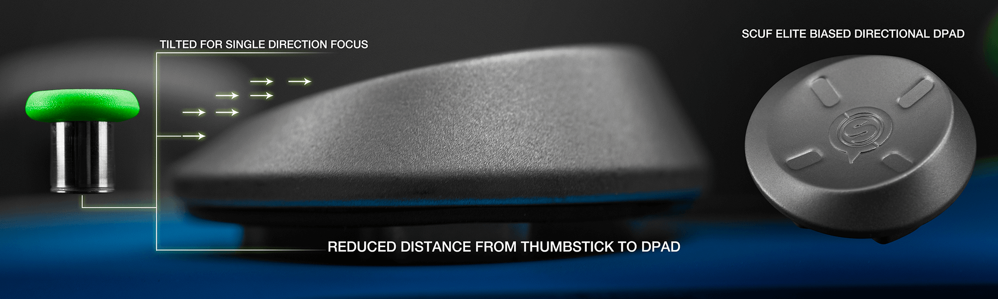 Back of the controller showing paddles (extra buttons).