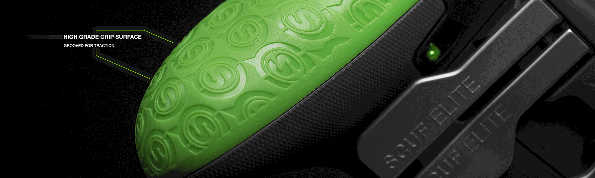 Back of the controller showing paddles (extra buttons).