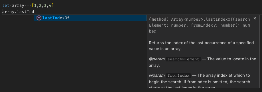 Array.lastIndexOf