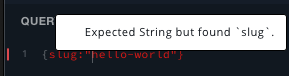 Error: Expected String