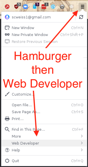 Firefox Hamburger Menu