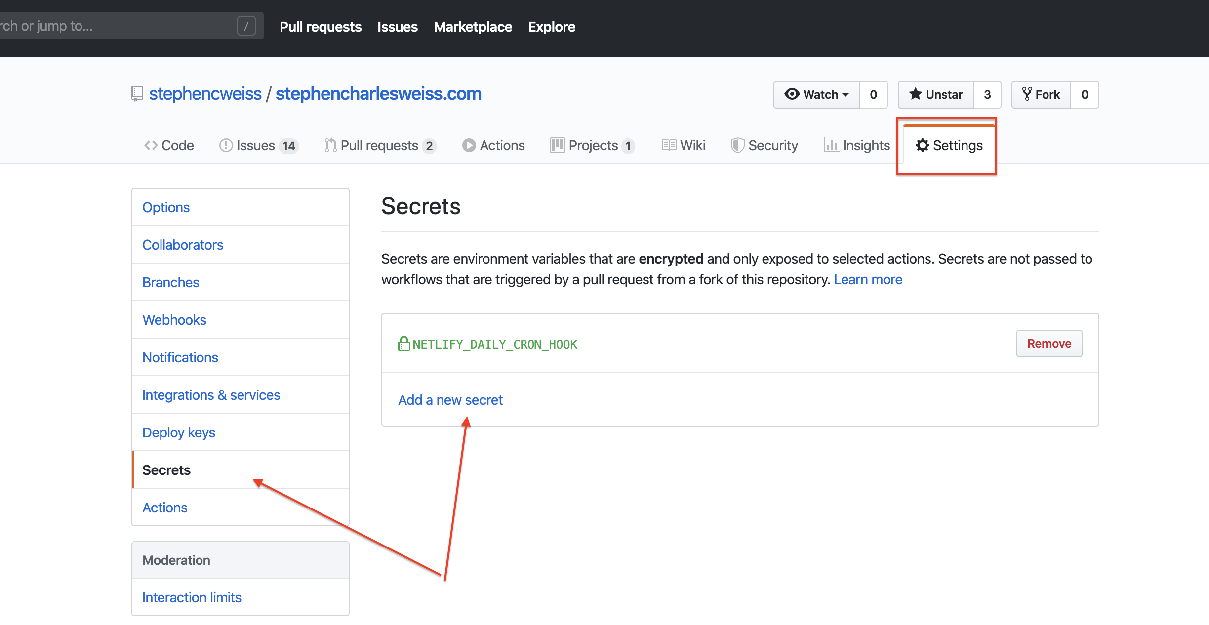 Github Secrets