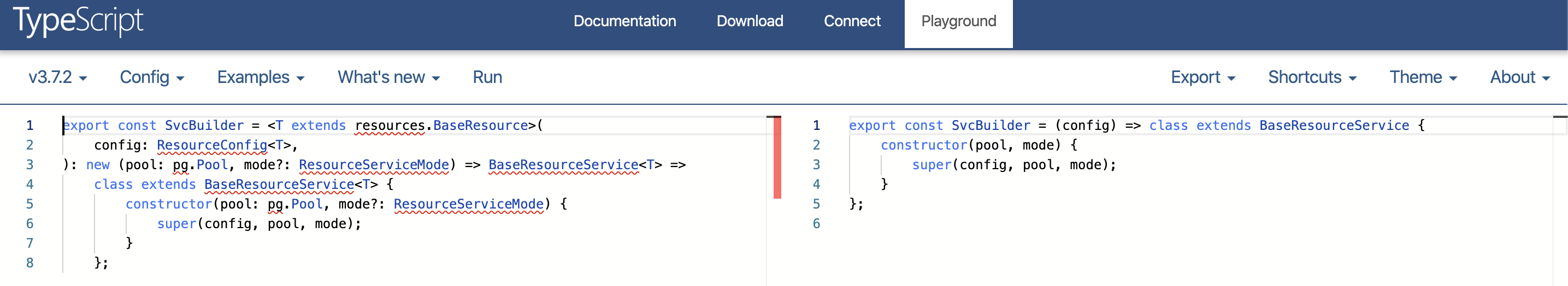 typescript playground