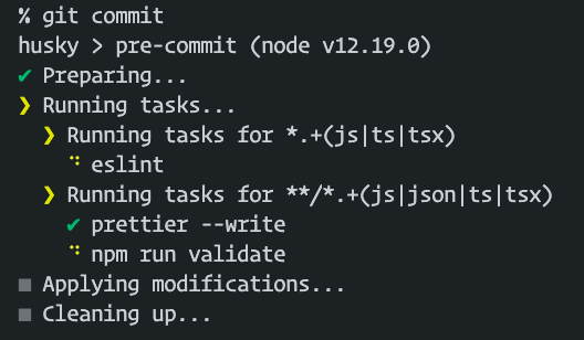 hustky-lint-staged