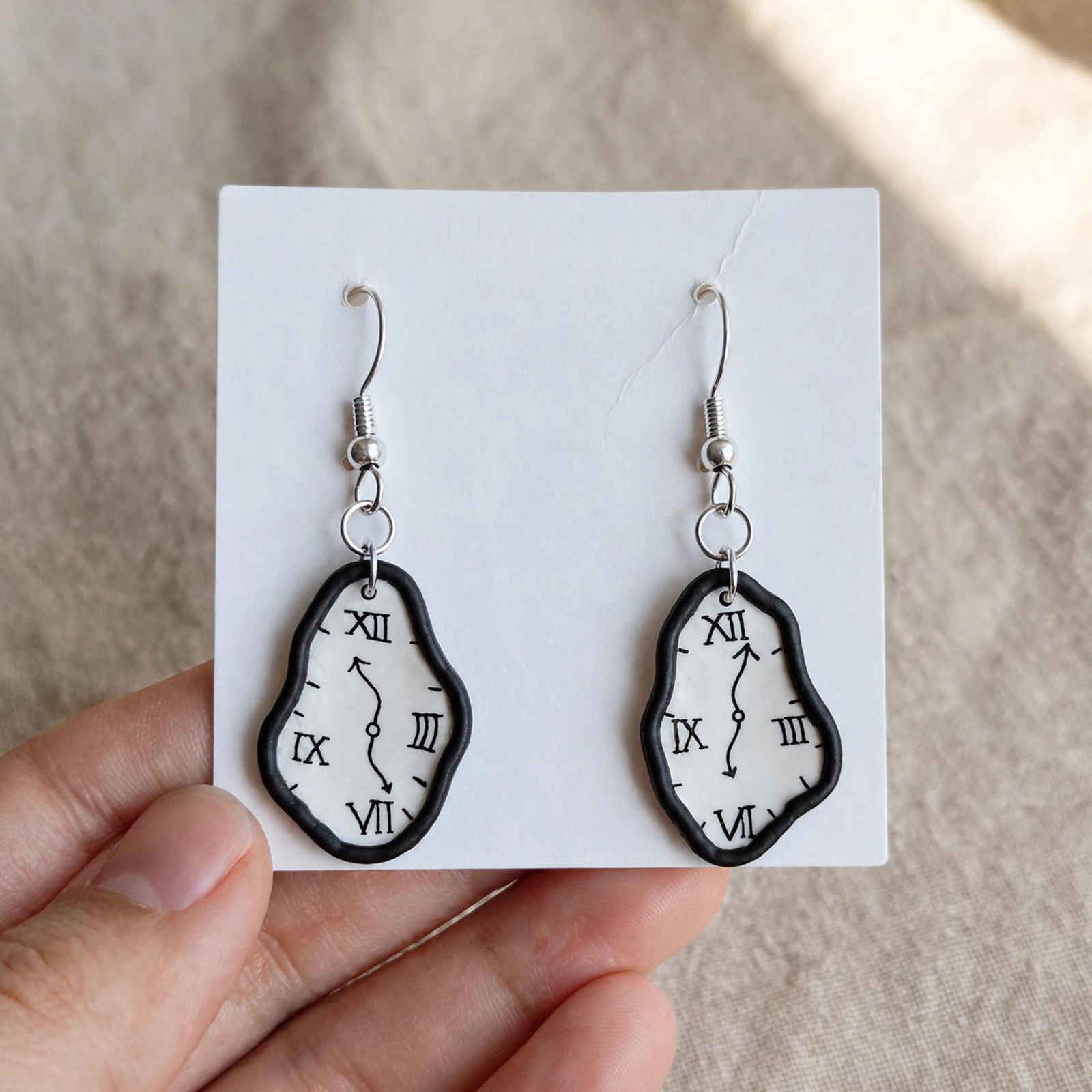 ⏳ Melted Time Handmade Clay Earrings 1