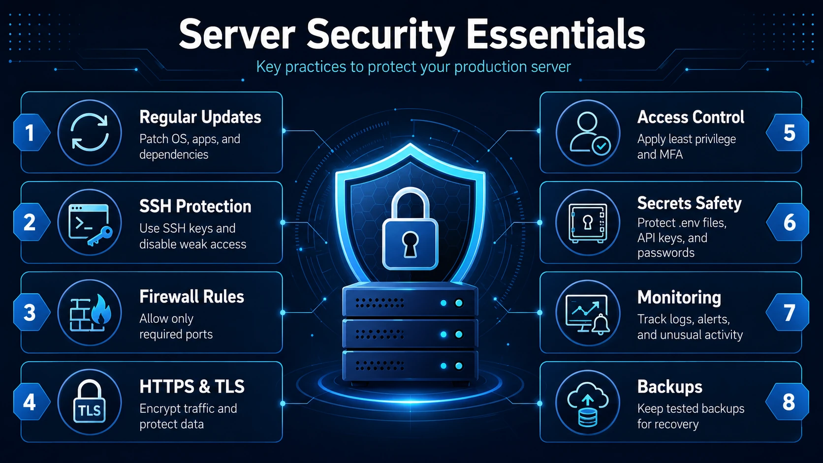 server security essentials infographic