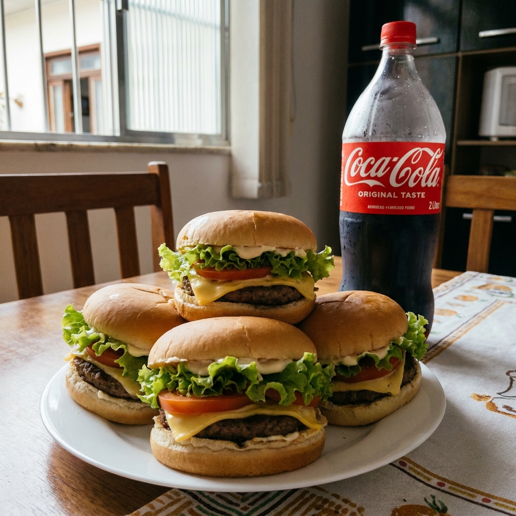 5 x salada mas 1 refri de 2 litro