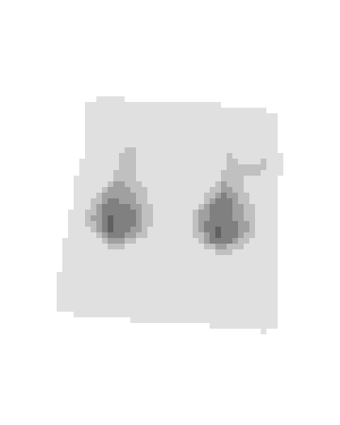 Cory Drop Earring, Gray Dichroic