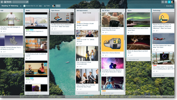 Trello Reading Board