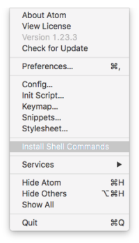 Install shell commands