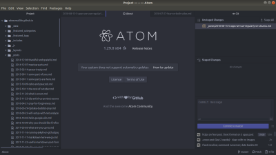 Atom Sample Screen