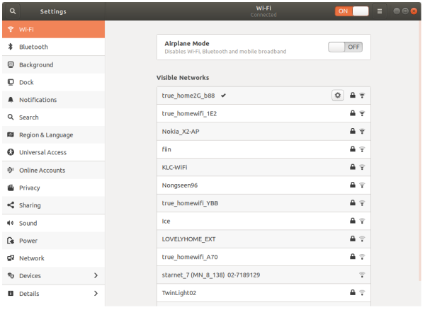 wi-fi settings