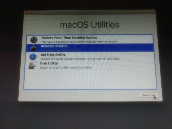 Reinstall macOS