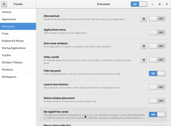 Tweaks Extensions