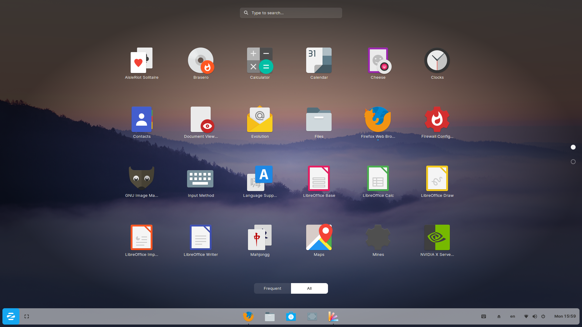 Zorin OS Touch Mode