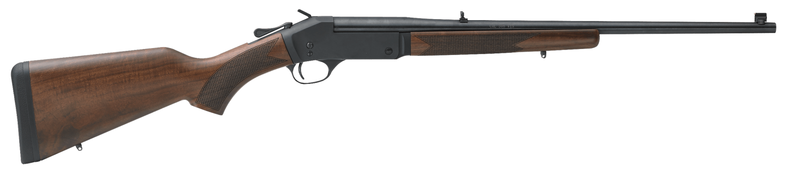 Henry H015243 Single Shot 243 Win Caliber with 1rd Capacity, 22" Barrel, Overall Blued Metal Finish & American Walnut Stock, Right Hand (Full Size)