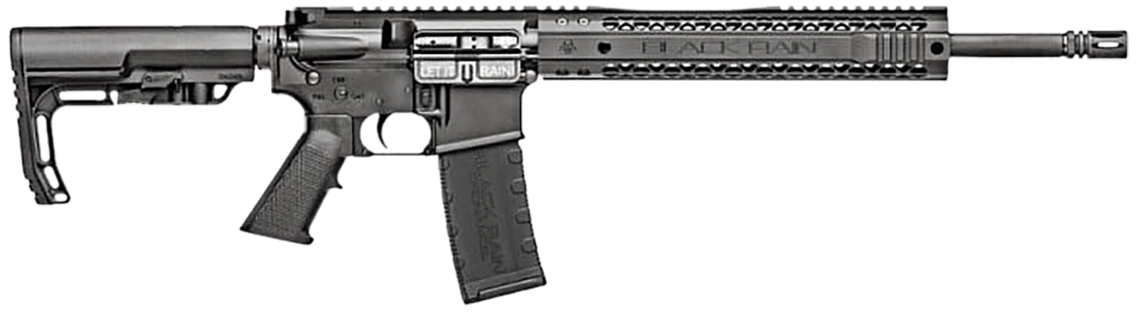 Black Rain Ordnance BROSPEC15 Spec15 5.56x45mm NATO 30+1 16" Chrome Moly Barrel, A2 Flash Hider, Black Hard Coat Anodized 7075-T6 Receiver, Adjustable B5 Sopmod Stock, Polymer Grip, GI Trigger