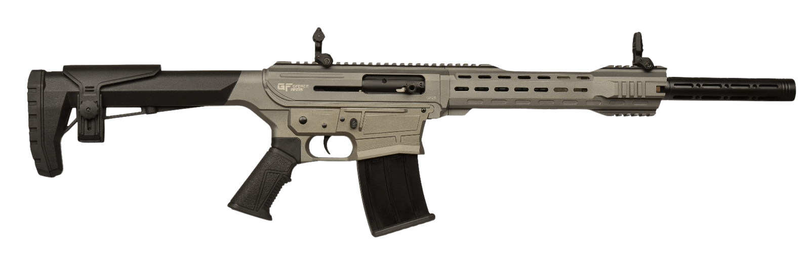 Gforce Arms GF251220TG GF25 12 Gauge Semi-Auto 3" 5+1 20" Tungsten Cerakote Threaded Barrel, Tungsten Cerakote Receiver, Black Synthetic Stock