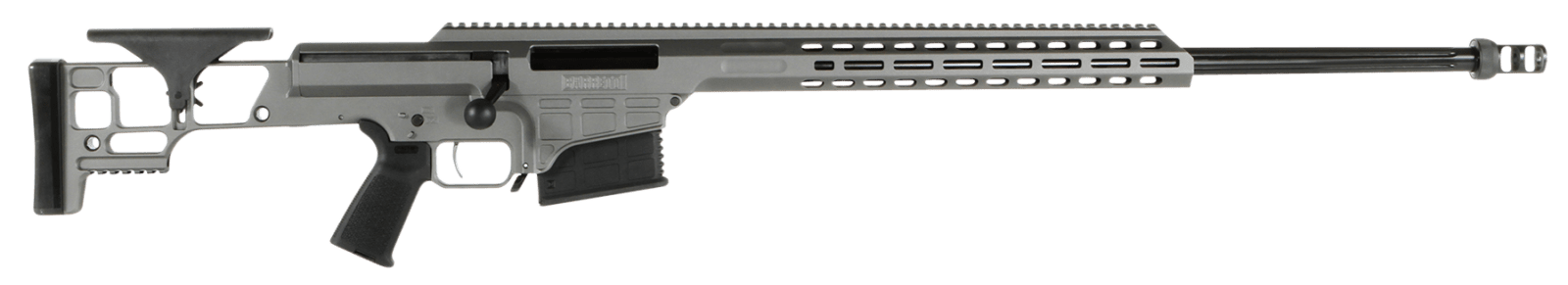 Barrett 18504 MRAD 338 Lapua Mag 26" 10+1 Tungsten Gray Cerakote Tungsten Gray Fixed Adjustable Comb Stock Black Polymer Grip Right Hand