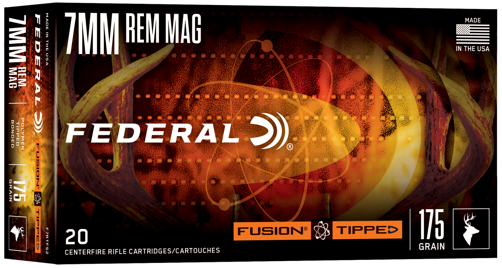 Federal F7RTFS2 Fusion 7mm 175gr Bonded Soft Point 20 Per Box/10 Case