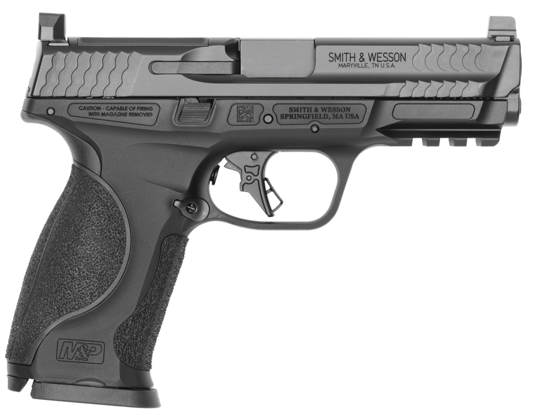 Smith & Wesson 14792 M&P9 M2.0 Metal Full Size 9mm Luger 17+1 4.25" Black Armornite Stainless Steel Barrel & Optic Cut/Serrated Slide, Black Anodized Aluminum Frame w/Picatinny Rail, Interchangeable P