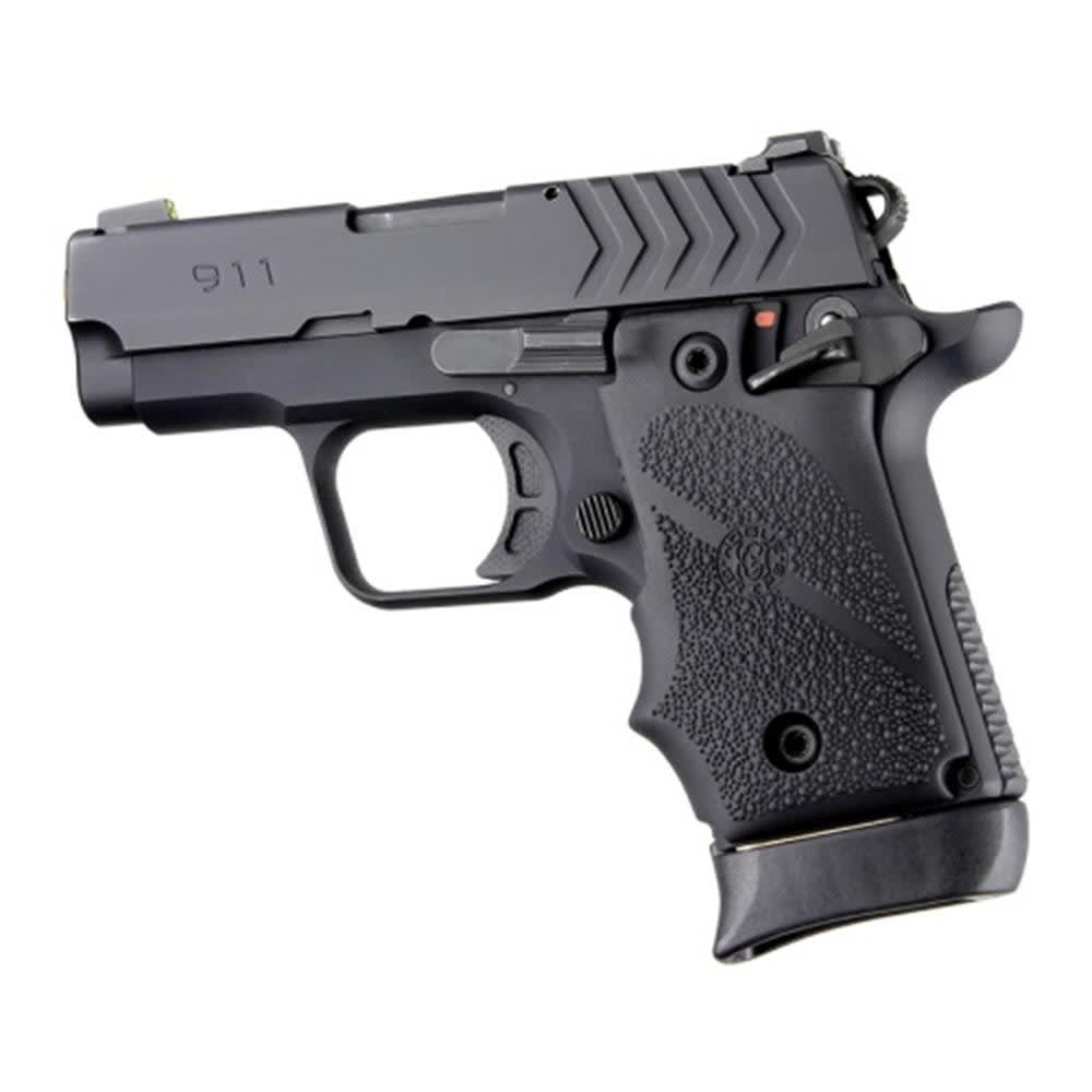 Hogue Overmolded Rubber Grip for Springfield 911 .380 Ambi Safety Black